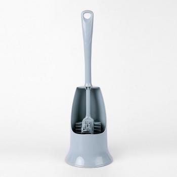 Ensemble de brosse de toilette, support inclus, poils TPR, 5 couleurs
