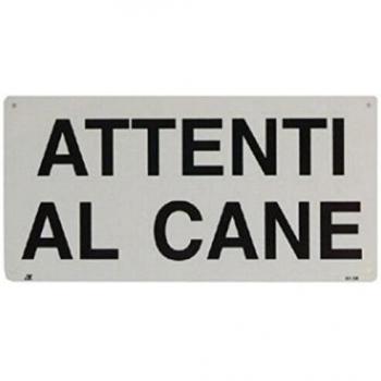 Plaque Aluminium Précaution Chien