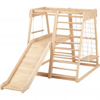 Sunny Mickie Toboggan et balançoire en bois pour enfants
