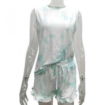 Women's Long-Sleeve Tie-Dye Sleepwear Set