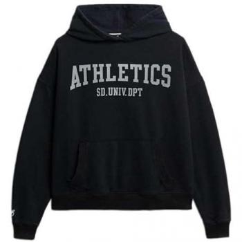 Superdry Women's Athletic Relaxed Hoodie – Navy Eclipse