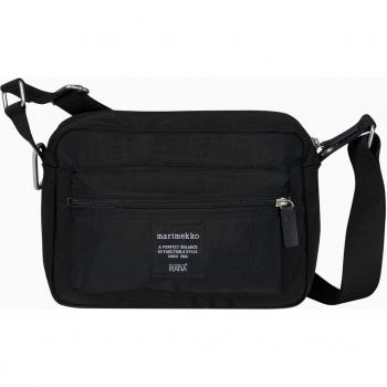Elegant Black Marimekko Shoulder Backpack