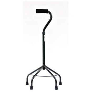 Bastón cuadrípode ajustable de 73 a 99 cm de aluminio