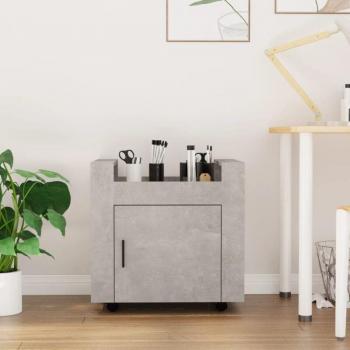 Carrello da Scrivania 60x45x60 in Grigio Cemento