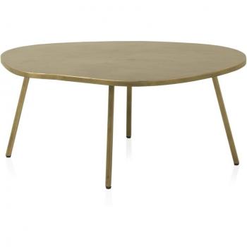 Table d'appoint GEESE HOME en métal doré 74x42x99cm
