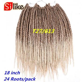 Silike Ombre 3S – Extensions Capillaires Synthétiques Noir-Gris 18”