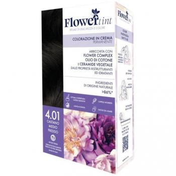 Flowertint Colorazione In Crema Permanente Colore 4,1 Castano Medio Freddo Mami Srl