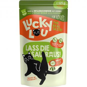 Lucky Lou Adult Busta 48x125 g Manzo e Cinghiale