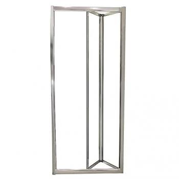 Porte d’entrée pliante EKLA 70x185 cm – Finition chromée, verre trempé