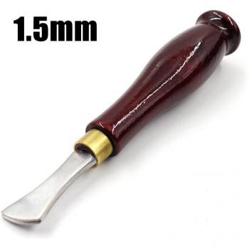 Prensa de Cuero con Ranura, Herramienta de Acero Inoxidable, 1.0-2.5mm