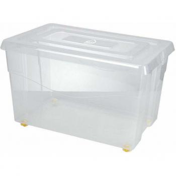 OrganizaPlus 60L KETY: Caja de Almacenaje Con Tapa