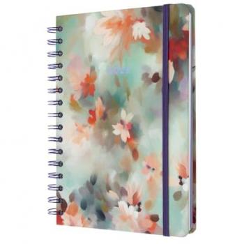 Agenda Anual 2025 Kokonote Vivid Flora Rosa