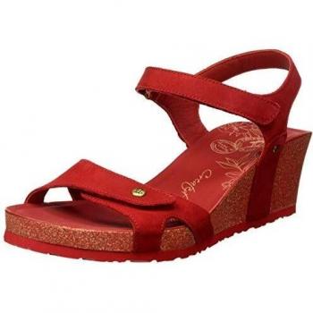 Panama Jack Damen Julia Basics Riemchensandalen, B16 Rot