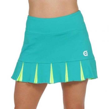 Falda Feliz verde jade melón para tenis y pádel a40grados