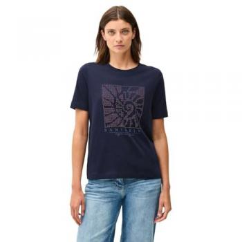 Damen-Cecil Schmuckstein Shirt – XXL (46), Urban Navy, Bedruckt & Bestickt