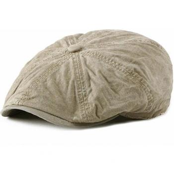Vintage Black Newsboy Cap for Plus Size Men