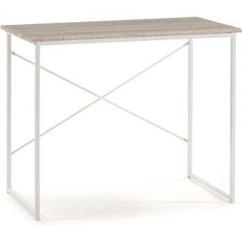 Industrieller Computertisch Caceres von VENTA-STOCK – Weiß, 90×50×74 cm