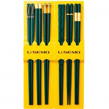 Palillos reutilizables de aleación para sushi y cocina, 8 pares
