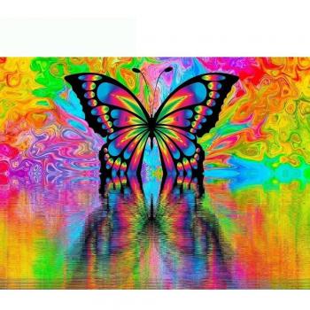Strass-Diamant-Stickerei „Schmetterling“, 20X30CM
