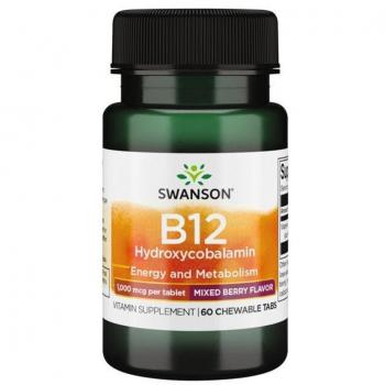 Swanson B12 Chewable Hydroxycobalamin 1000mcg