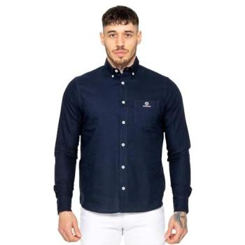 Enzo Navy Oxford Shirt for Men, Regular Fit, M