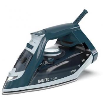 Imetec F-Light Ferro da Stiro a Vapore, Leggero, Piastra Superscorrevole con Rivestimento Glide Ceramic, Colpo vapore 150g, Doppia Protezione anticalc