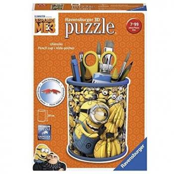 RAVENSBURGER Puzzle 3D – 54 PZ. – Utensilo, Schere, Tasse, Minion