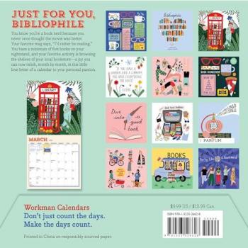 Book Nerd Mini Wall Calendar 2025