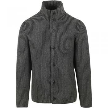 Strickjacke aus Bio-Baumwoll-Schurwoll-Mix in Größe L