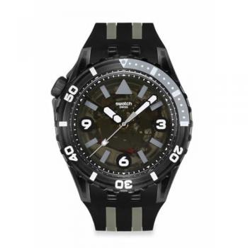 Swatch SCUBAQUA Schwarze Nettle Uhr für Herren