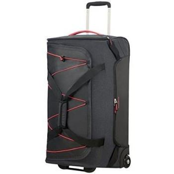 American Tourister Road Quest Sac de voyage à roulettes moyen, 67 cm, 75 litres, Gris (Graphite/Pink)