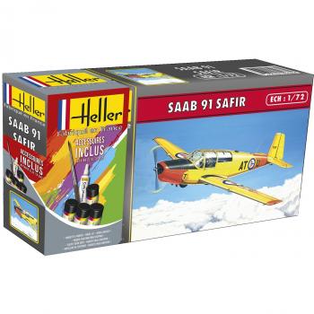 Heller Maquette Avion Saab Safir 91 1/72