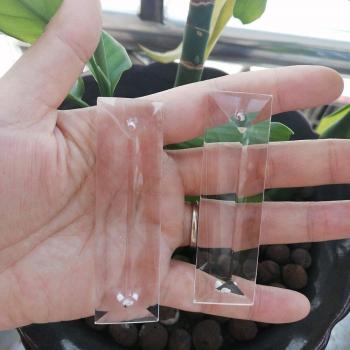 2pcs 76mm Triangle Crystal Prism for Wedding Decor