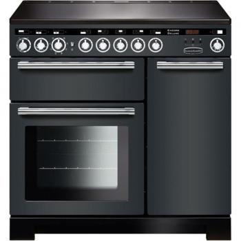 Rangemaster EDL90EISL/C (117310) Encore Deluxe 90cm Induction Range Cooker, Slate/Chrome