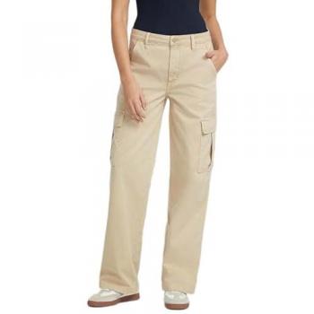 Chino cargo Guess Safari Tan, pantaloni comodi e versatili per le donne