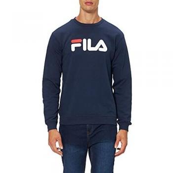 Fila Sudadera Clásica Pure Crew, Negro Iris, XS Unisex