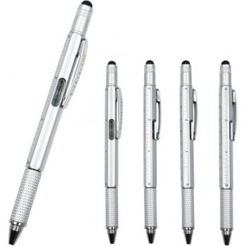10PCS Stylus Pen with Spirit Level and Screwdriver for Touch Screens