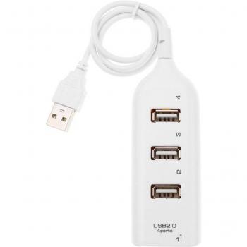 Hub Extensible USB 2.0 5 Mbps – 4 Ports, Cordon d'Alimentation inclus