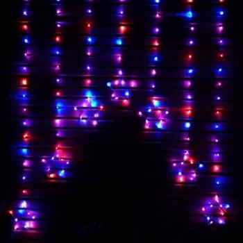 Rainbow LED Star Curtain Lights