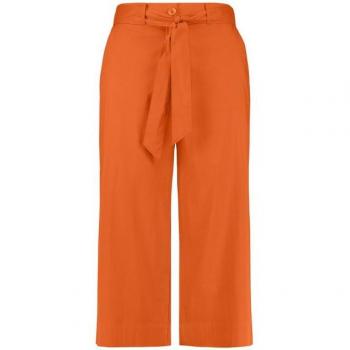 Samoon Lotta 3/4 Hose mit Bindegürtel in Größe 44/L