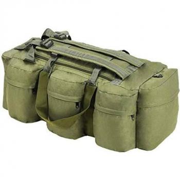 VidaXL 3-in-1 Combat Duffel Bag 90 L Olive Green