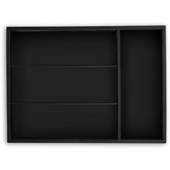 Organisateur de couverts noir 4 compartiments