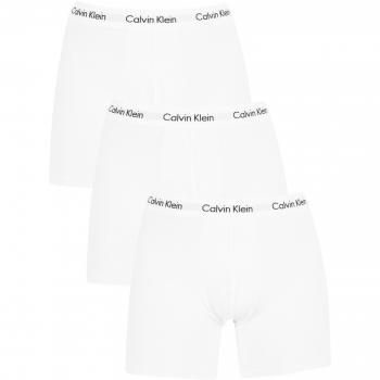 Calvin Klein Hombre Pack de 3 Calzoncillos de algodón elásticos, Blanco, X-Large