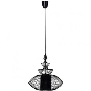 Lampadario Ovale Swing Iron nero 49 x 44,5 cm
