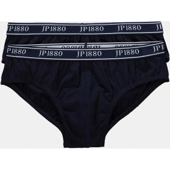 Mutande Uomo Plus Size, Confezione Doppia, JP1880, Blu, Taglia 16, Cotone