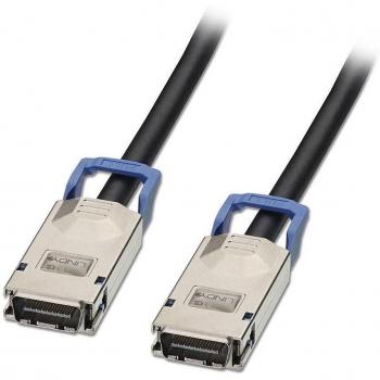 Cable SATA LINDY SAS/SATA II Multilane, 2m Negro