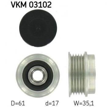 SKF Alternator Freewheel Clutch VKM 03102