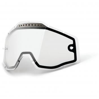 00% Racecraft/Accuri/Strata Vented Dual Pane Linse Anti-Nebel, Transparent, One Size