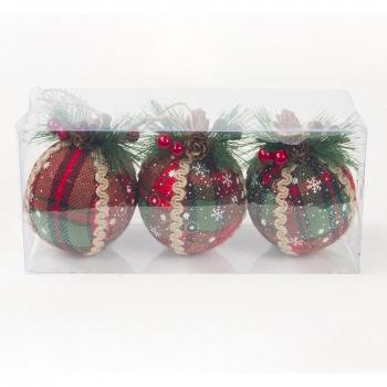 Boules de Noël 8cm en plastique