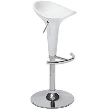 Tabouret Bar Blanc L44xP47 – Ensemble 2 pièces